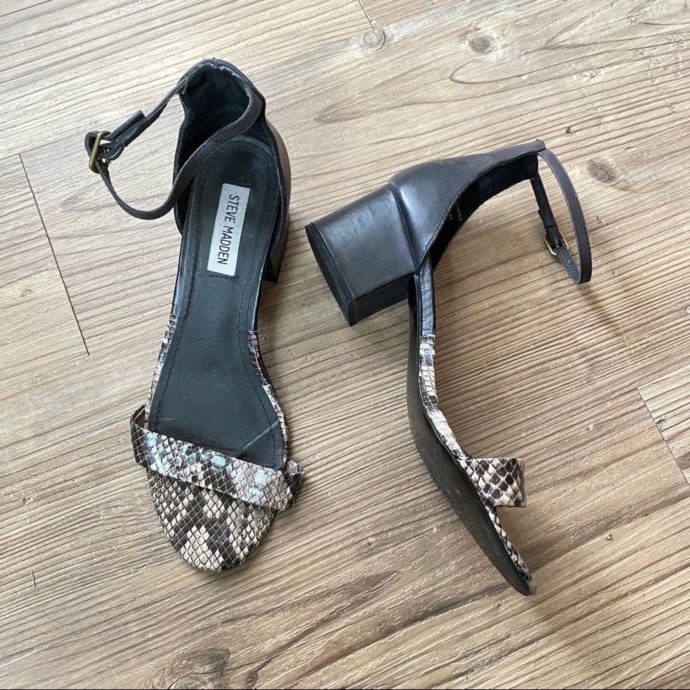 Steve Madden Ideaal Multi-Snake Block Heel Sandal - image 1